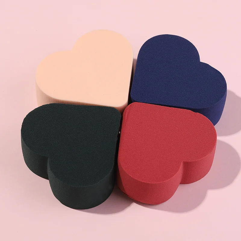 Beauty Salon Disposable Small Piece Heart Shaped Makeup Sponges