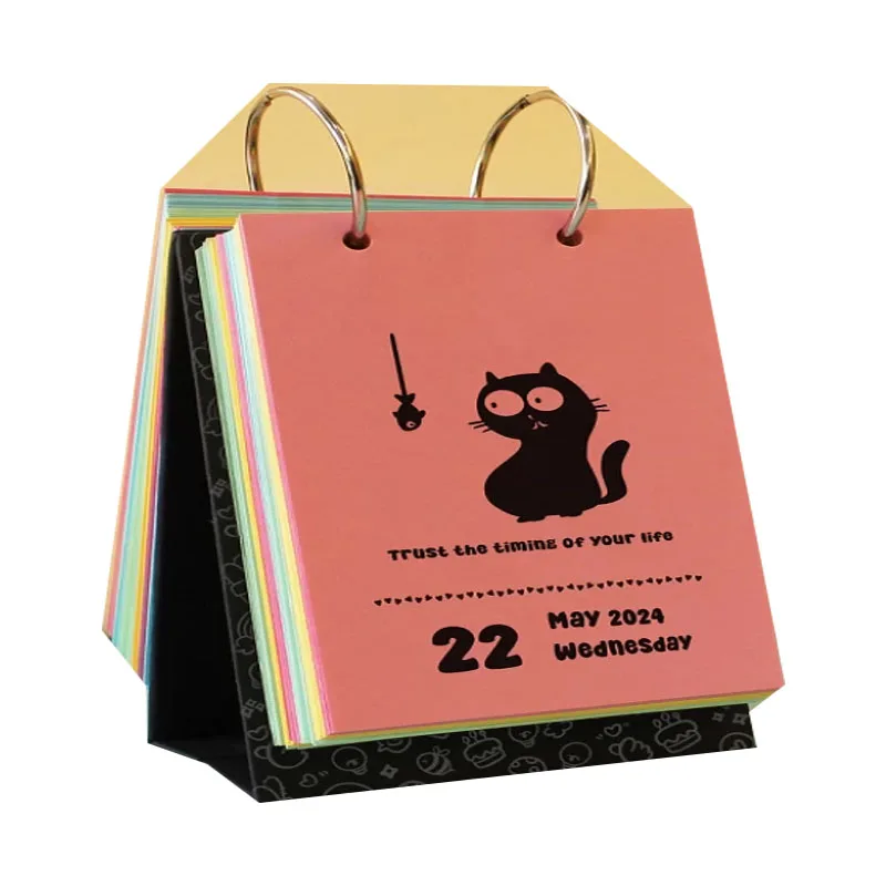 2 Ring Binder 100 Day Countdown Agenda Calendar Reusable Desk Calendar Christmas Advent Decor Time Schedule Calendar