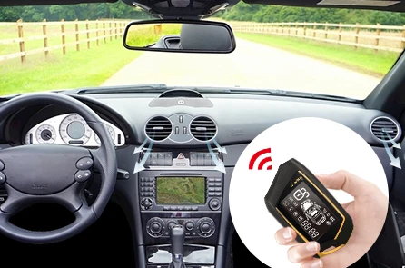 SPY Two way remote control car smart start anti theft alarm for car keys starter car alarm systems