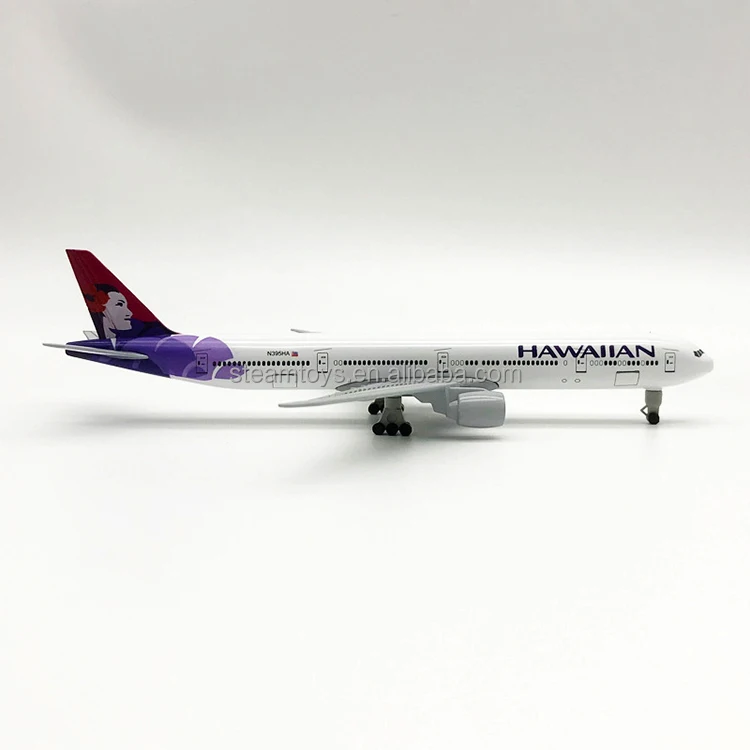 Aircraft Model Boeing B777 Hawaiian Airlines Airbus Adult Collectibles Display Models for Wholesale Accept Custom Livery