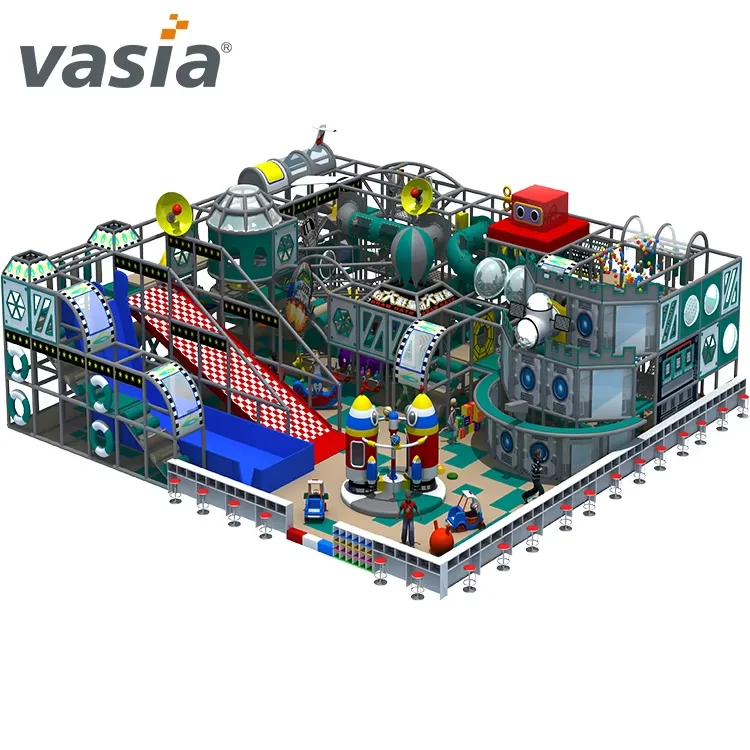 Ninja Warrior Course Indoor Trampoline Park Kid Indoor Playground