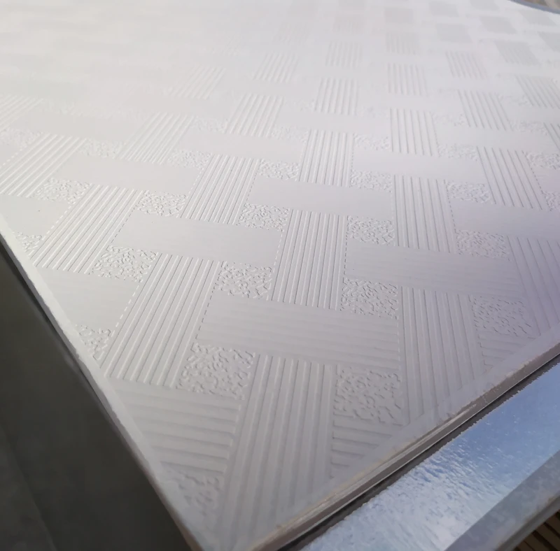 PVC gypsum ceiling tile