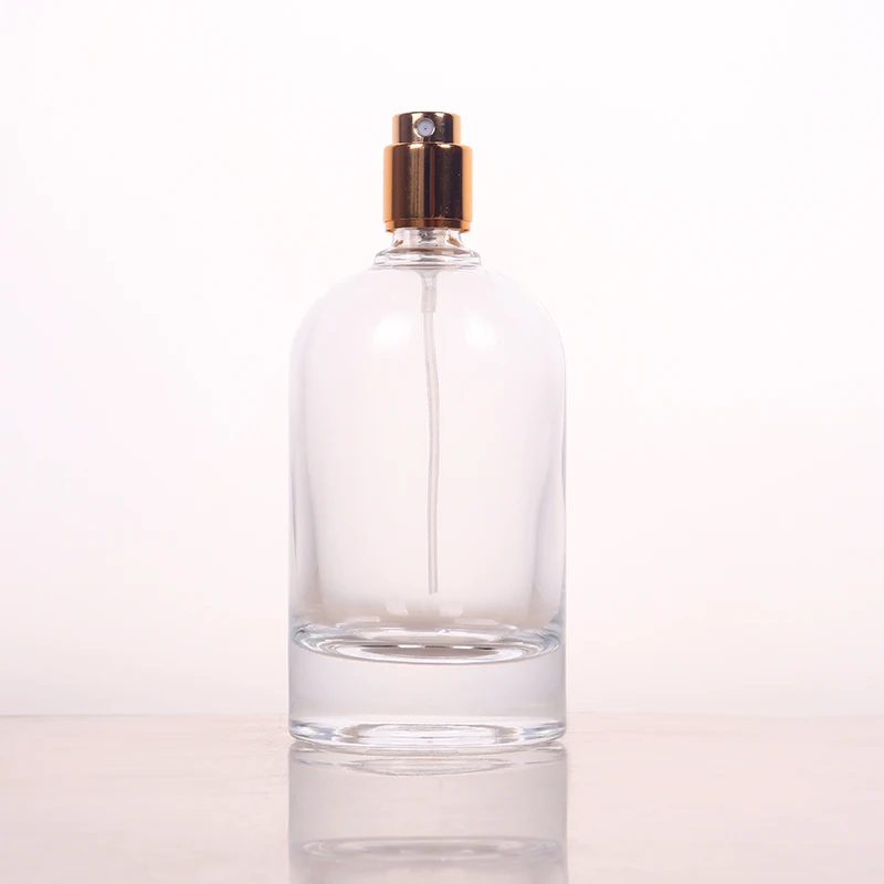 
Unique design 50ml 100ml Cylinder Round Shaped Glass Perfume Spray Bottle 