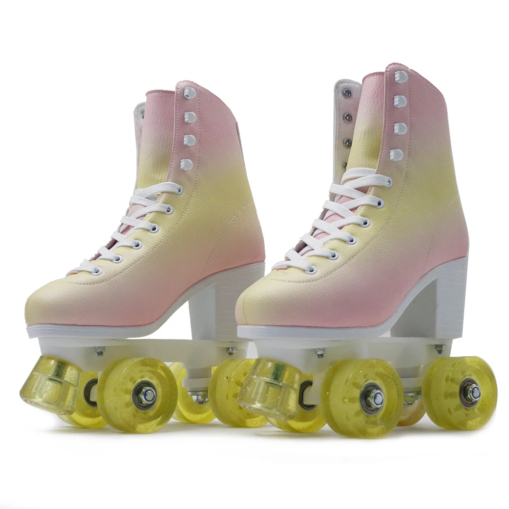 Quad Skates- Buy Aluminum Skate PU 4 Wheels Roller Skating Shoes
