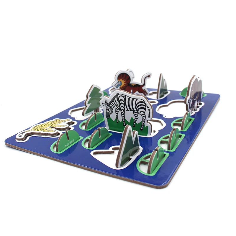 Новая креативная детская развивающая игрушка-головоломка на заказ 3D Картонная игра-головоломка