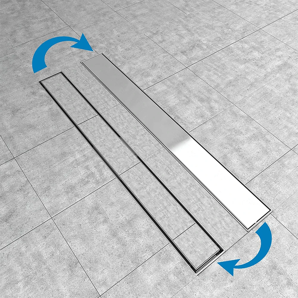 95mm outlet floor drain bathroom and toilet linear shower floor drain square style shower stainless steel floor trap drain