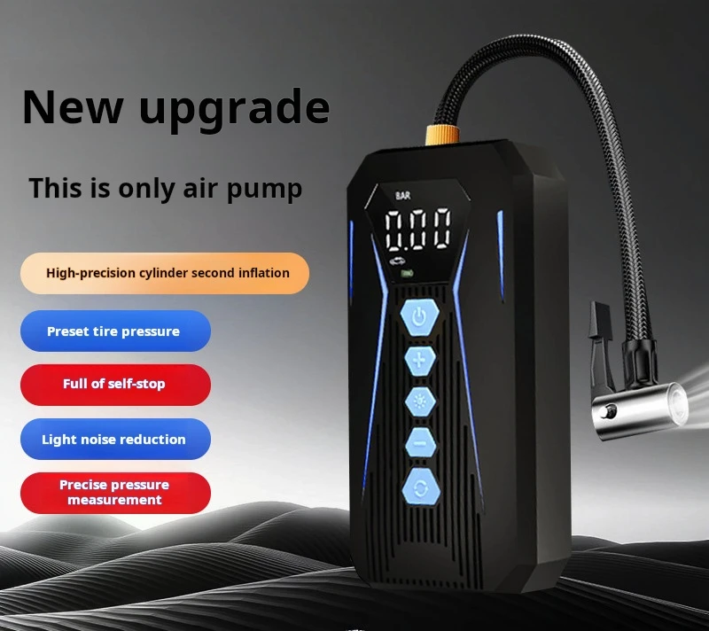 YOSOVLAMP  Wireless home air pump small and portable multifunctional for cars bicycles tires electric vehicles and air pumps