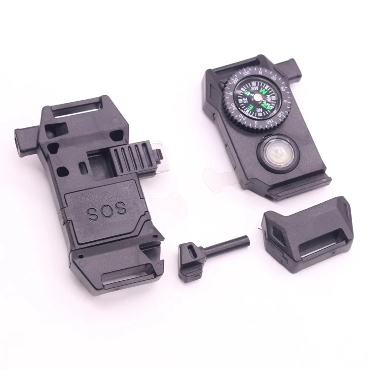 KongBo Outdoor SOS Survival Paracord Buckle Led