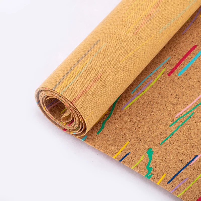 
Widely Use PU Leather Cork Fabric from Portugal for Cork Yoga Mat Eco Friendly 