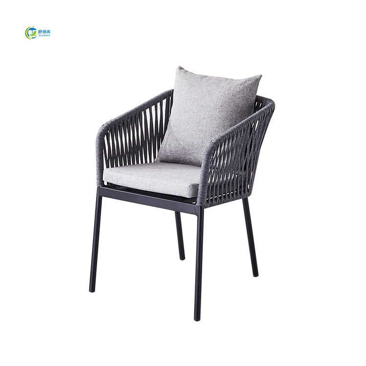 Most Popular Braided Rope Chair Modern Courtyard Leisure Rope Weave Chairs