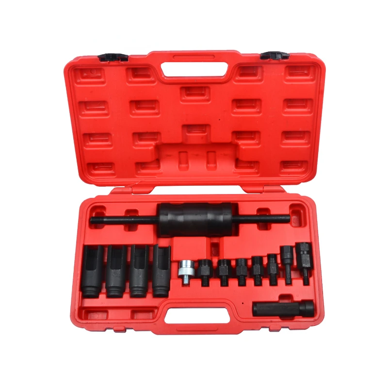 14 Pcs Injection Puller Extractor Kit Tool For Bosch Delphi Deso Siemens Diesel Injector Remover Common Rail Adaptor SK1218