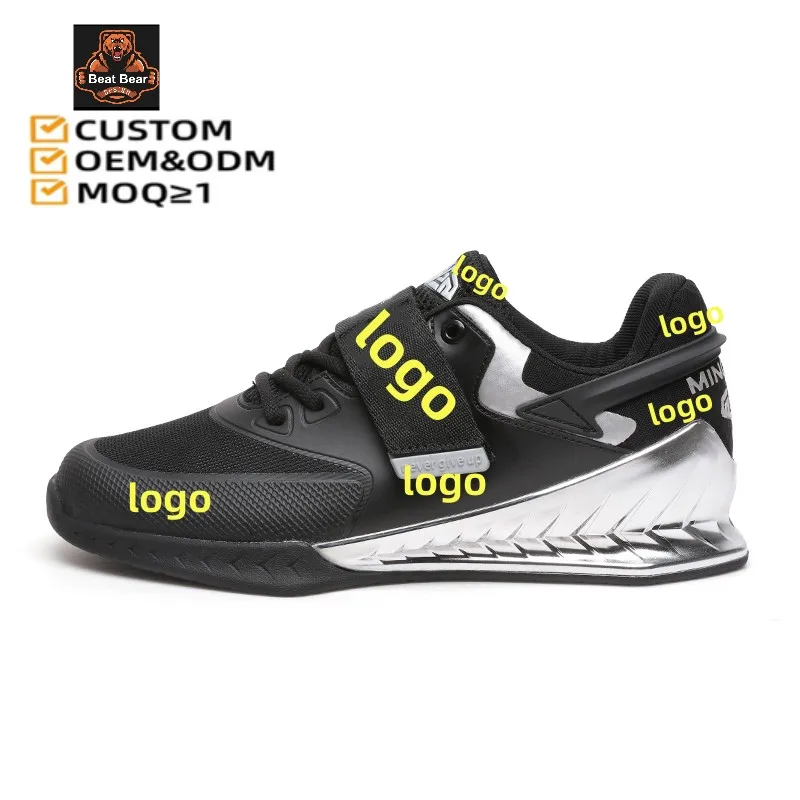 New Arrival Custom Logo Professional Non-Slip Squat Shoes Powerlifting Weightlifting Powerlifting Squat Shoes