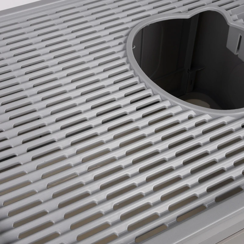 Foldable  Collapsible Plastic Indoor Smart Cat litter Tray Toilet Fully-Enclosed Bentonite Cat Litter Box for Cat