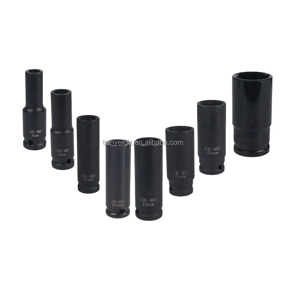 Hot Sale Customize 10 Pcs Auto Repair Socket Set In Tool Box Complete Tools Kit Deep Socket Set