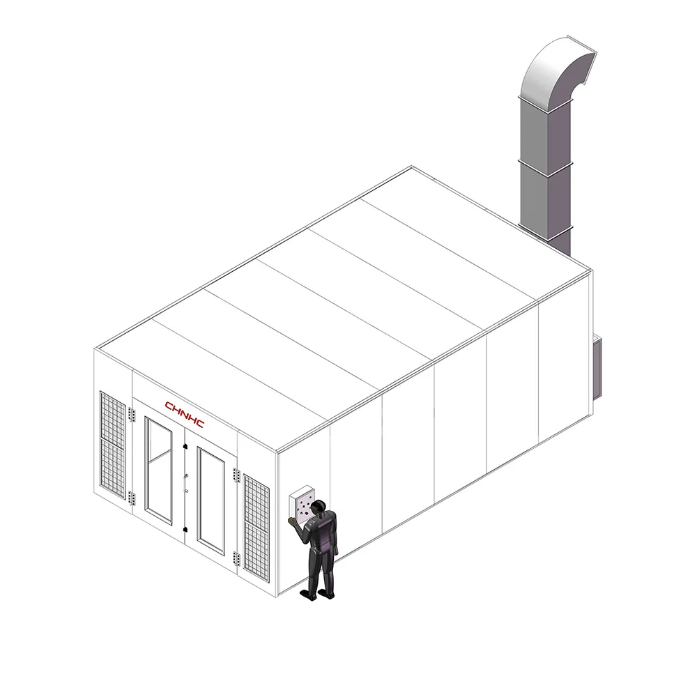 Argentina market cheaper spray booth Infrared Heating Car Spray Paint Booth for Sale