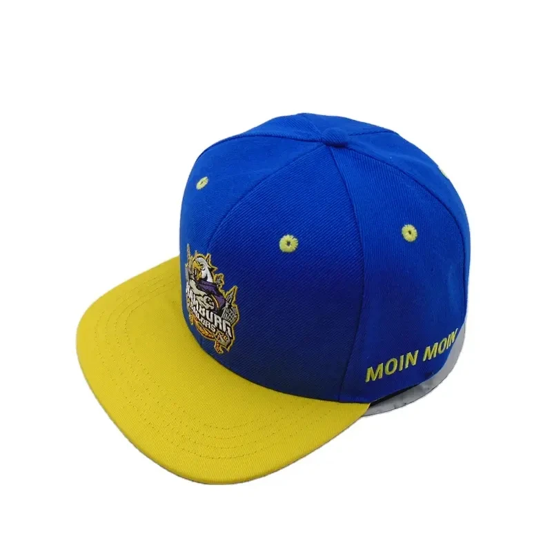 Custom High Quality Cotton Unisex Fitted Hats Mesh Hip Hop Baseball Teams Flat Snapback Caps