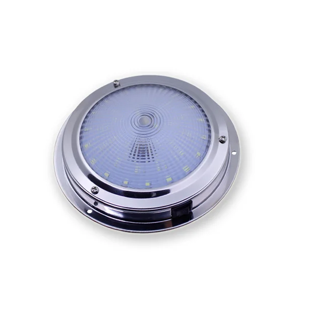 Купольный светильник 5,5 дюйма, диаметр 140 мм, 12 В, 316, освещение салона лодки из нержавеющей стали