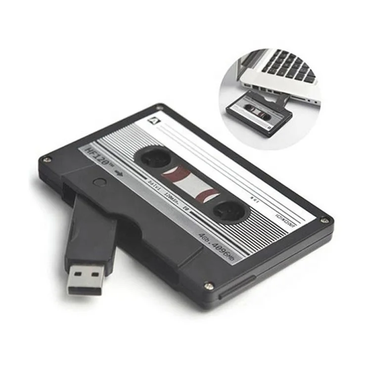flash drive usb cassette with Custom logo