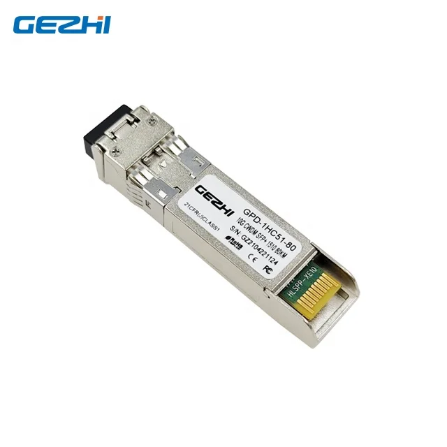 10G CWDM 80km SFP Plus Optical transceiver Dual LC DDM SMF with CDR 1470nm 1490nm 1510nm 1530nmnm 1550nm 1570nm 1590nm 1610nm