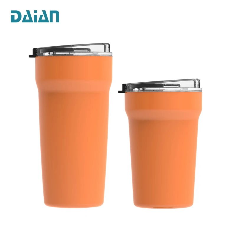 The New Arrival 18oz Stainless Steel Vacuum Insulated Tumbler Cups Stackable Cups Custom Logo