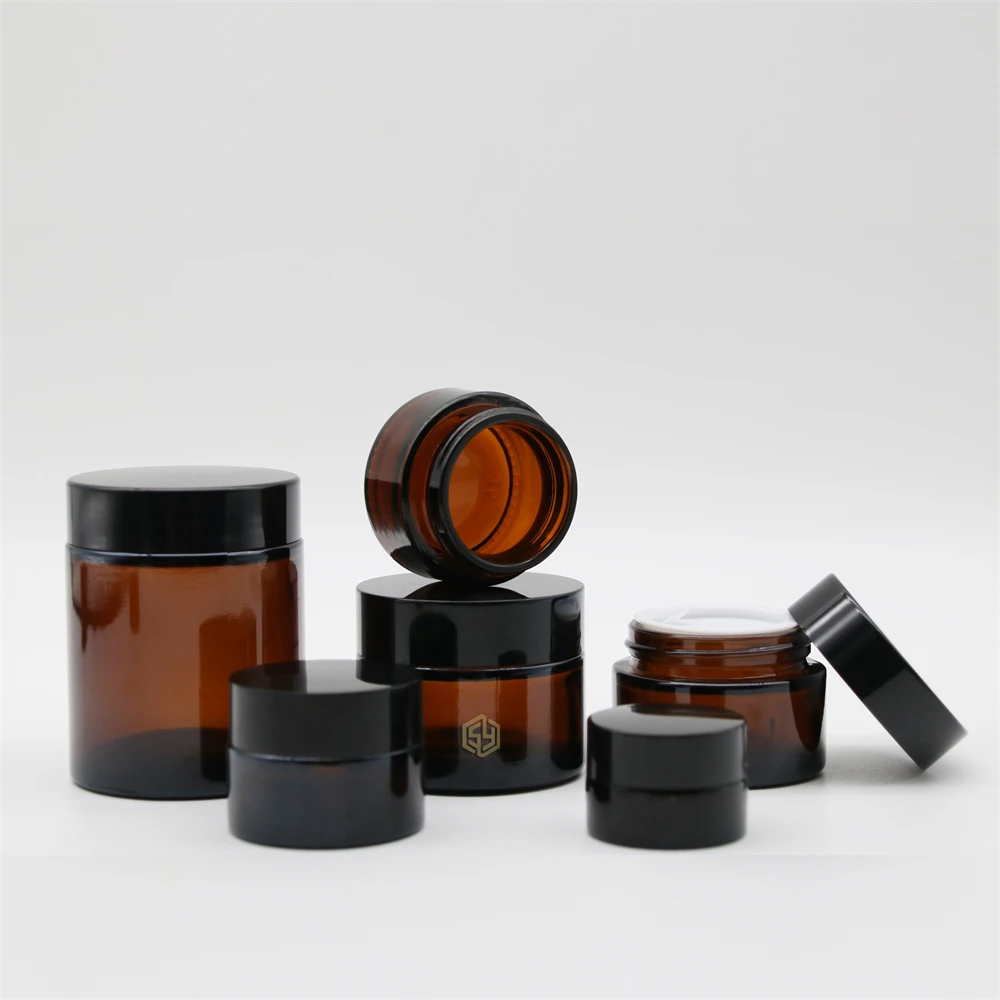 Wholesale Luxury Empty 3Oz 8Oz 500Ml 100Ml 250Ml Storage Clear Amber Jar Glass Candle Jar Manufacturer For Candle With Metal Lid