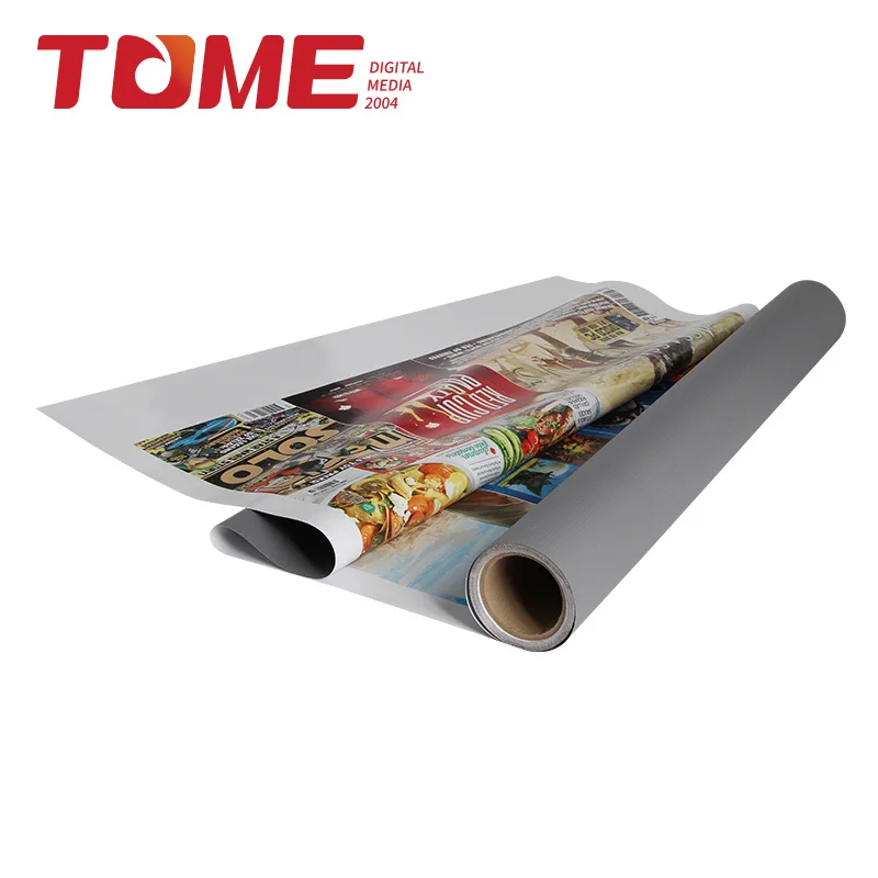 Том серый задний гибкий баннер 500 * 500D 1000 1000D высокий ярд 3 2 метра 440gsm 280gsm ПВХ