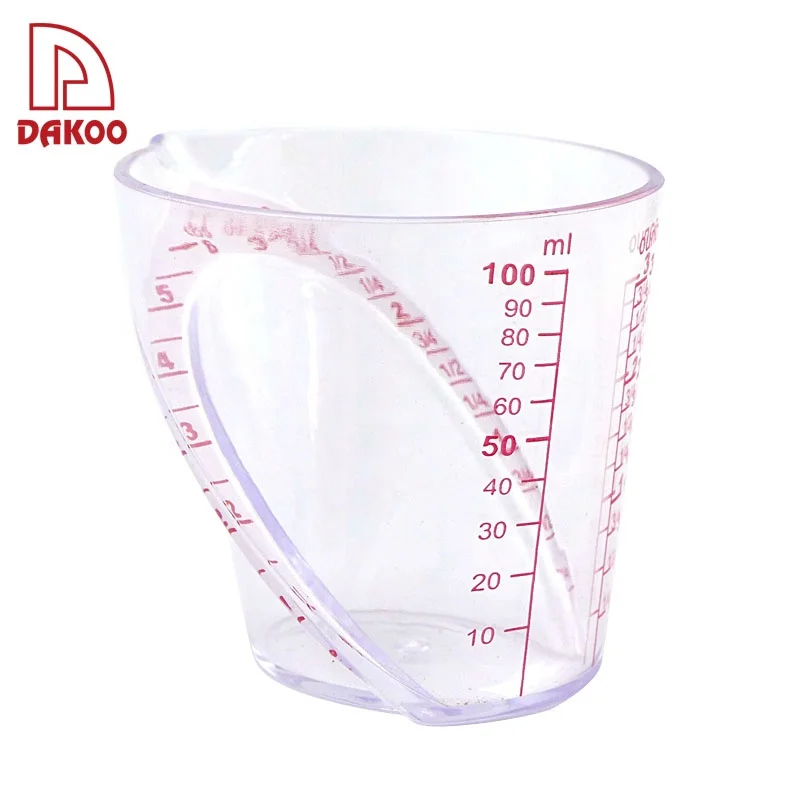 Wholesale PS Material Kitchen Tool plastic double scale Measuring Cup