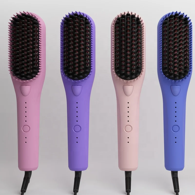 Factory 3 IN 1 One Step hair dryer Hot Air Styling brush Negative Ion hair straightener comb Dryer Straightener Brush