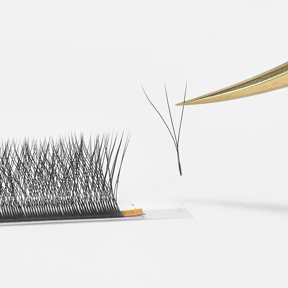 Yelix W lashes 005 Style Volume Lashes Eyelash 0.07mm C Curl Korean PBT W Clover Lash Extensions