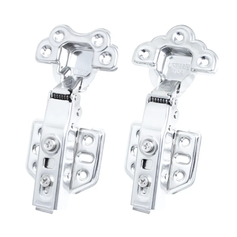 Hoone 2022 New Arrival Stainless Steel Furniture Cupboard Self Closing Hydraulic Plum Blossom Cabinet Hinges