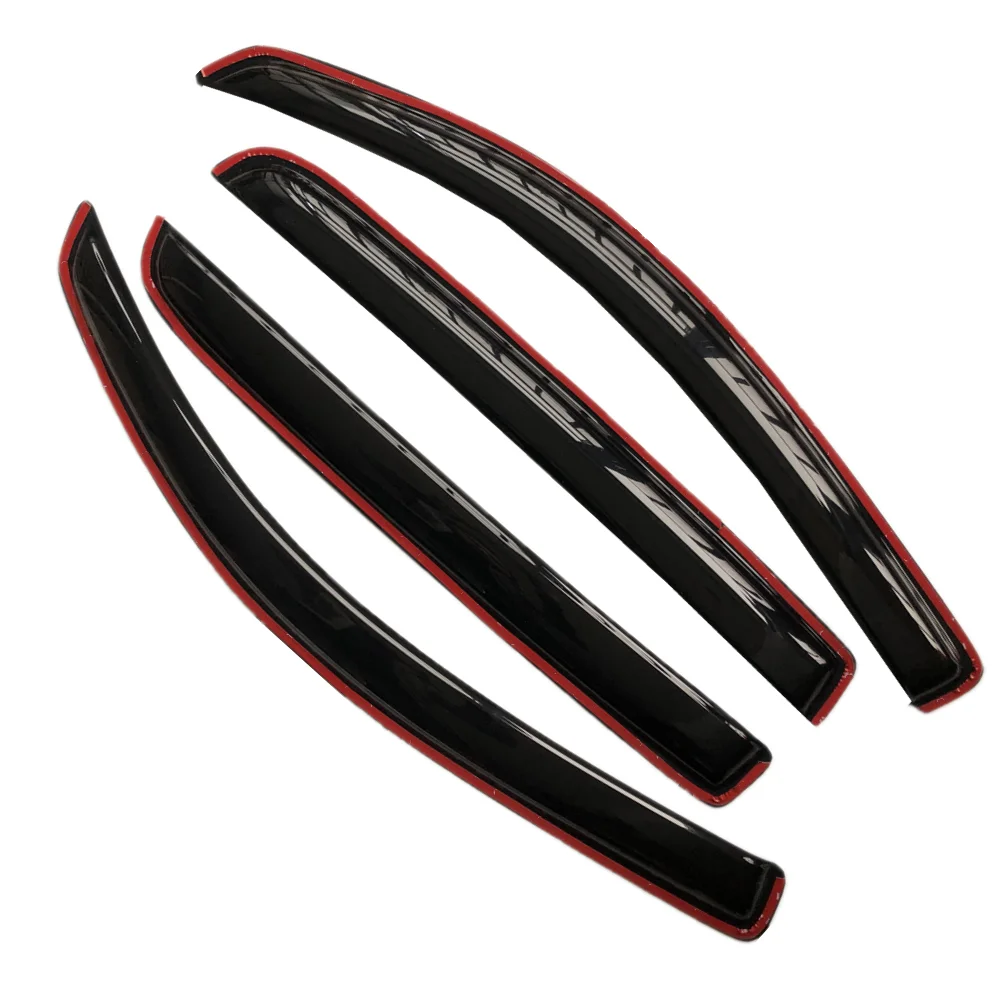 Acrylic In-Channel Car Sun Door Vent Visor Weather Shield Side Window Visor Rain Guard Car Deflector