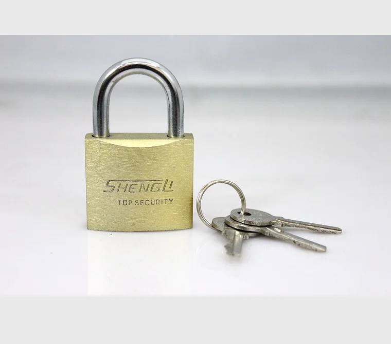 Cheap and Popular Wire Drawing Finishing  Type Imitate Brass ARC Type  Padlock(door locks)