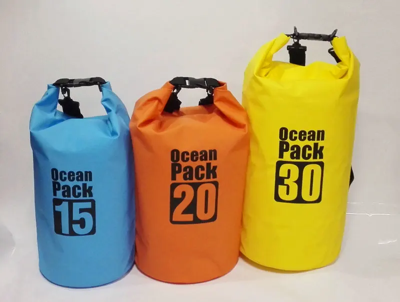 Tarpaulin 5l Ocean Pack Outdoor Waterproof Dry Bag Pvc Outdoor Sport 250D-500D PVC or Polyester Fabrics with Shoulder Straps