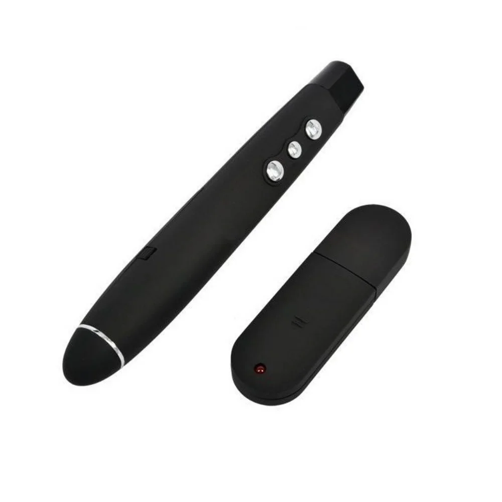 2.4Ghz Mini Wireless PPT Page Turning Pen Remote Control with USB Receiver for Linux Mac