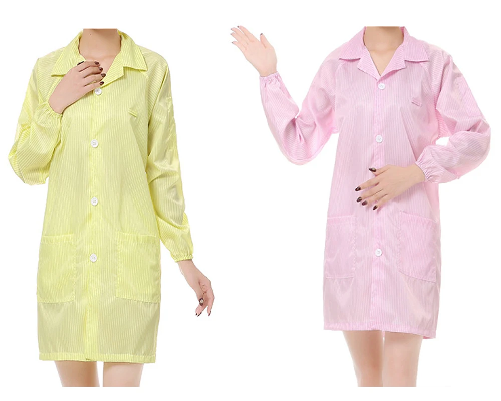 Top Quality ESD Garment Anti-static Polyester Safety smock for Cleanroom Protection