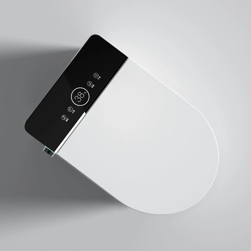 free hand intelligent household smart black fully automatic toilet water