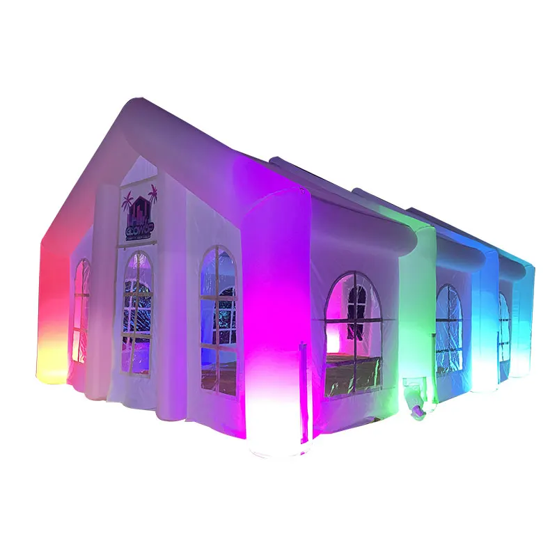 Colourful Lights Inflatable Event Tent House Led Inflatable Marquee For Sale
