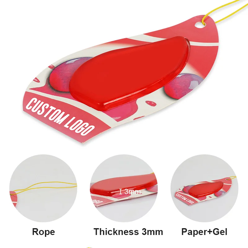 Custom Personalized Car Scent Diffuser Flavor Fragrance Hanging Car Air Freshener Gel Air Freshener Car