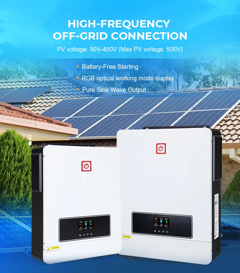 With Off Grid Solar Power System Built In Inverter MPPT PV Controller Off-grid Solar Power Inverter With Charger