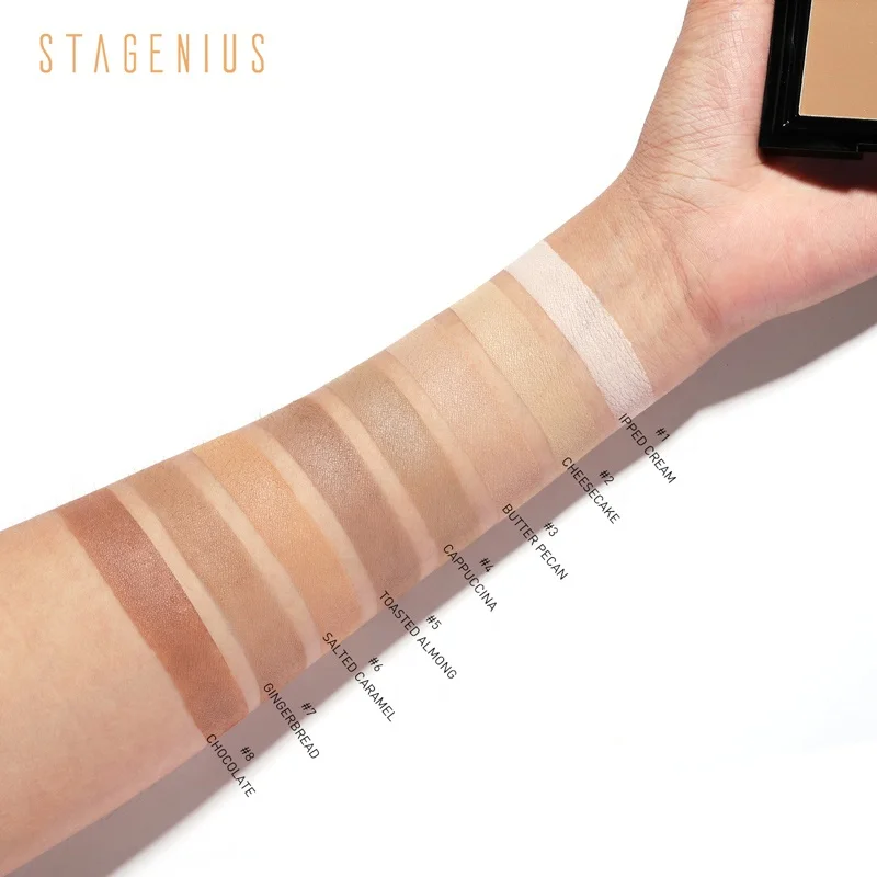 
Stagenius Wholesale Awesome Multicolor Optional Beauty Pressed Powder Makeup Foundation 