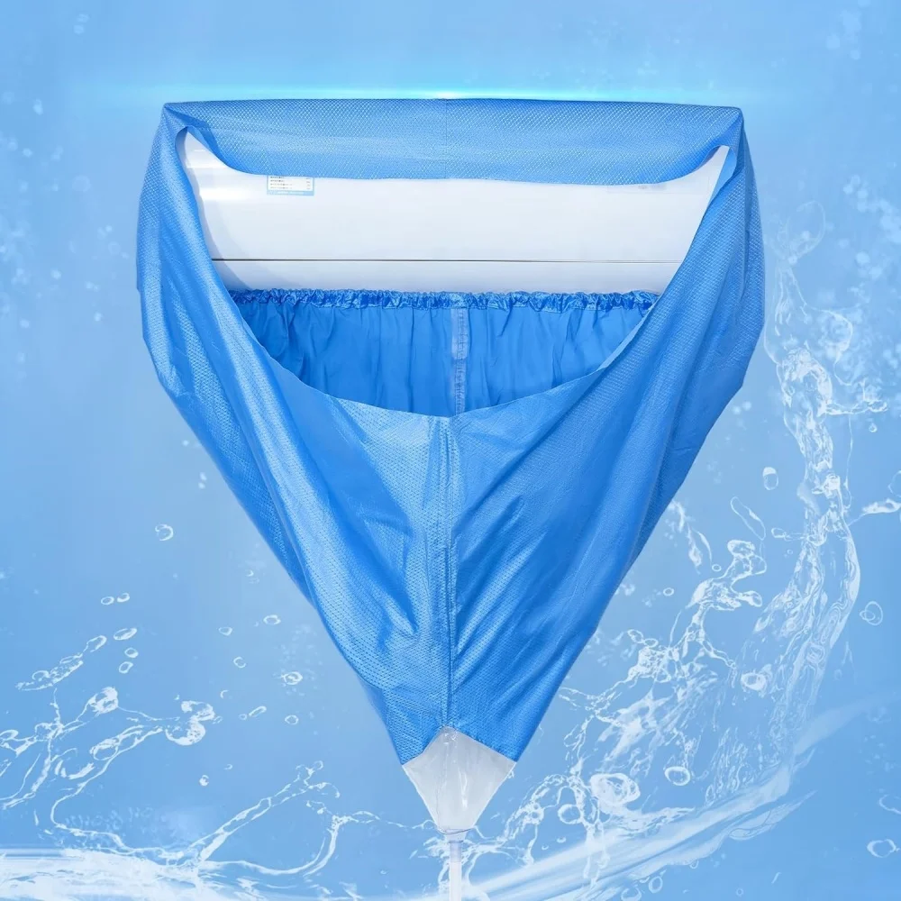 Q537 Waterproof air conditioner cleaning bag indoor durable 1-2hp air conditioner cleaning cover ac bag cover cleaning