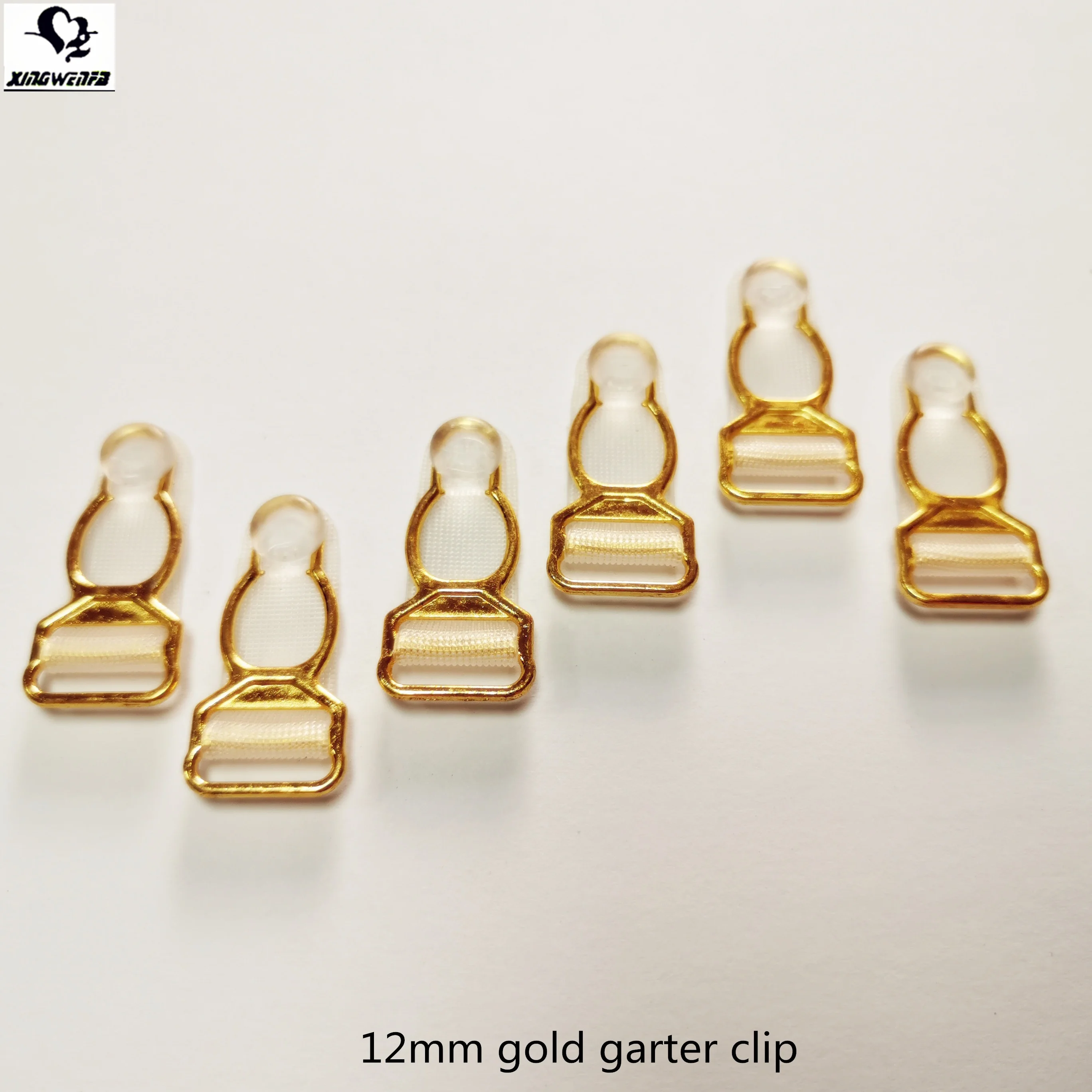 Аксессуары для одежды 12 мм позолоченный металлический зажим для подвязки из сплава