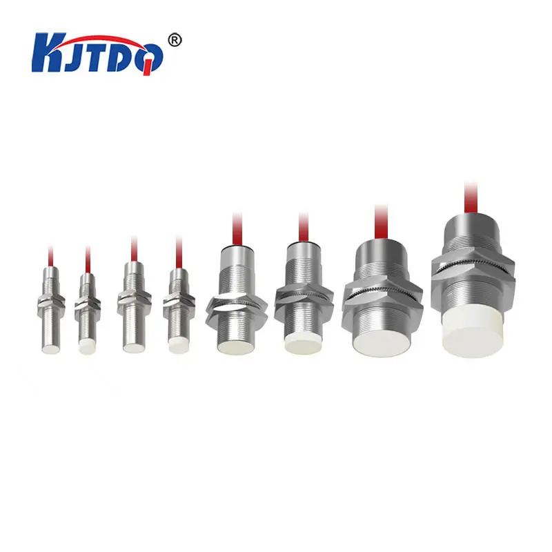 KJT High Temperature Cylindrical Type Connector Cable Inductive Proximity Position Sensors Inductance Switch