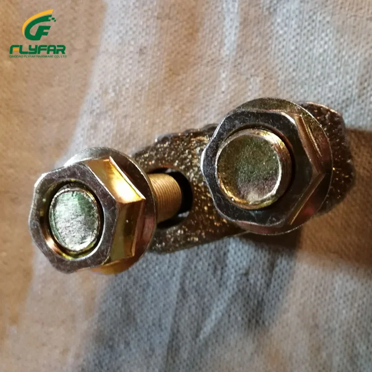 Made In China Yellow Zinc Plated Galvanized Malleable Steel DIN1142 Wire Rope Clip