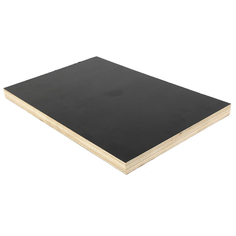 Chinese plywood manufacturer 12mm thickness phenolic glue poplar combine core black film faced plywood for building usage