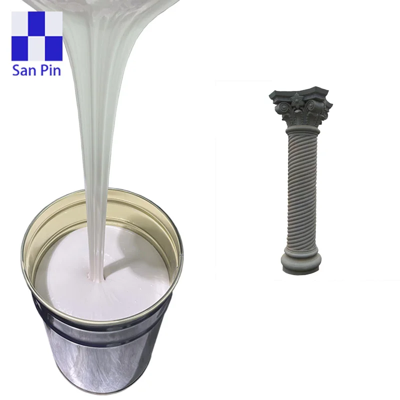 RTV2 Liquid Silicone Rubber for concrete Roman Column Mold Making LSR condensation cure silicone rubber