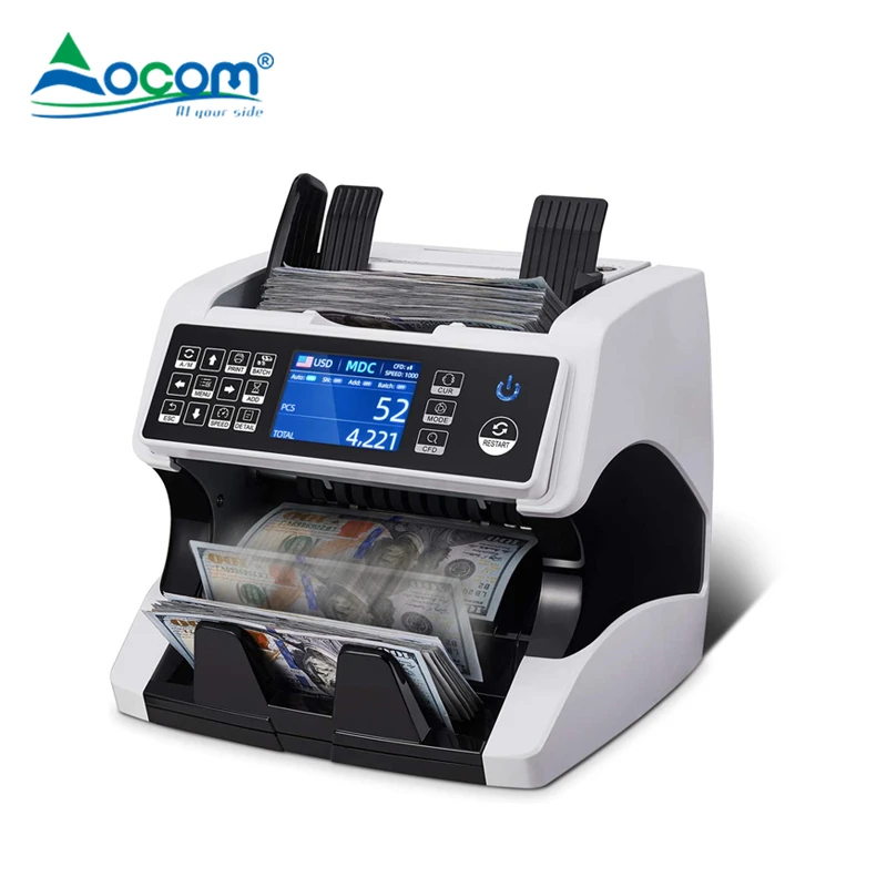 OCBC-920 OCOM Auto Currency Identification Mix Value Counting Dual CIS Currency Value Counter