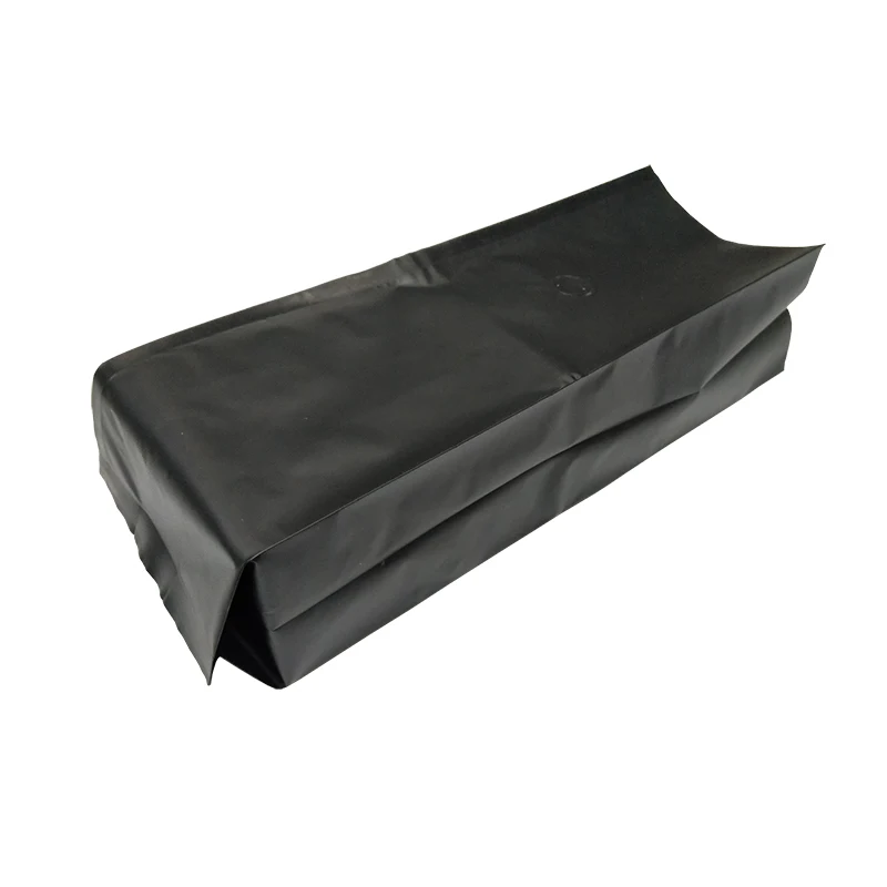 China factory directly wholesale aluminum foil Flexible Packaging matte black 1kg Coffee Bag with valve