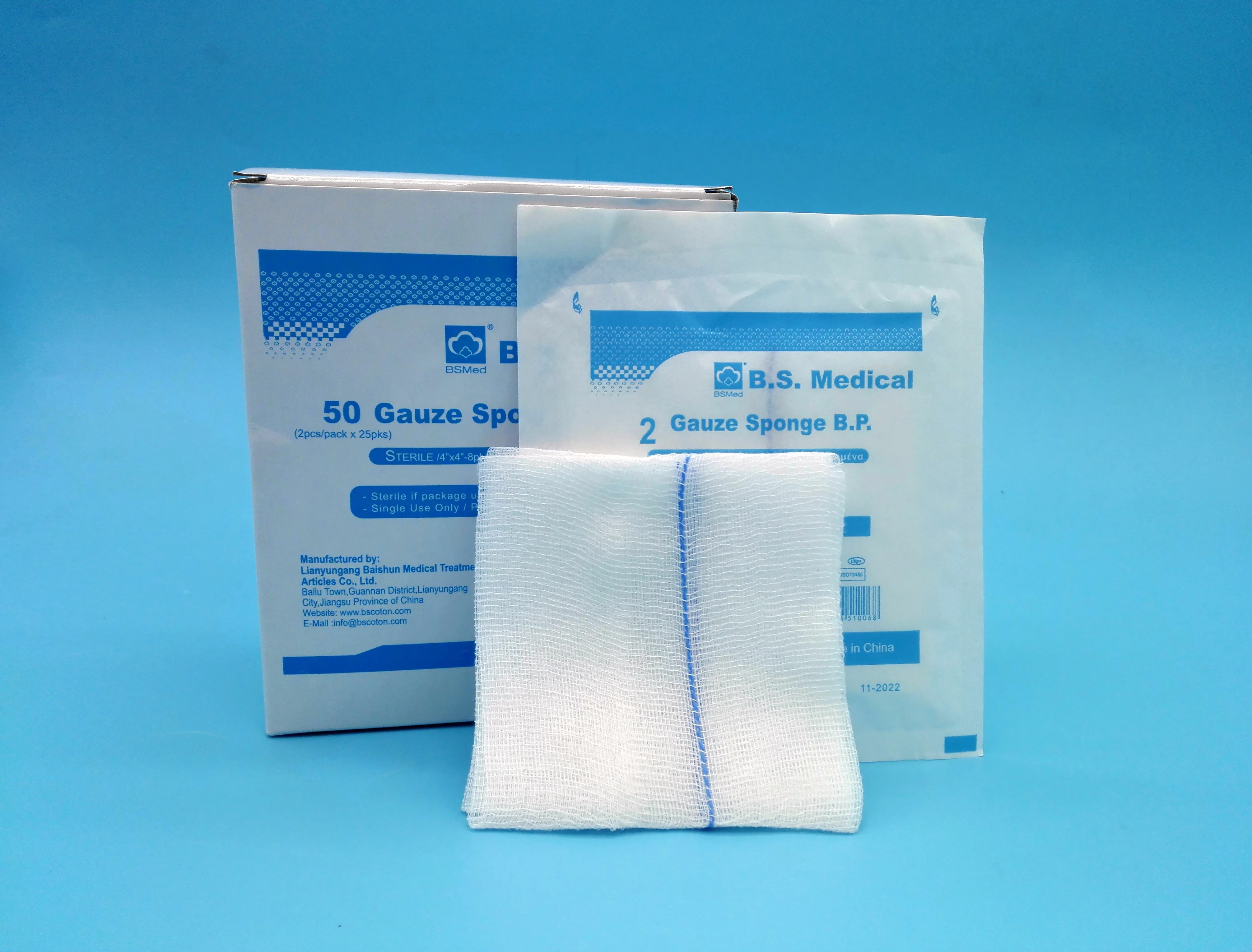 Disposable sterile gauze surgery gauze sponge surgery hemostatic surgery Absorptive lap sponge