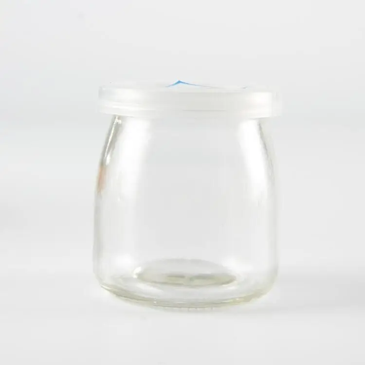 Manufacturers wholesale glass transparent 100ml pudding small jelly bottle yogurt cup wishing star cork cover drift bottle